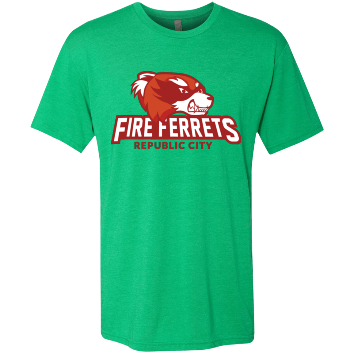 T-Shirts Envy / Small Fire Ferrets Men's Triblend T-Shirt