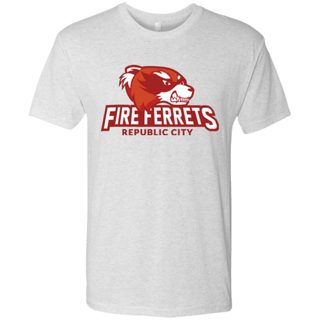 T-Shirts Heather White / Small Fire Ferrets Men's Triblend T-Shirt