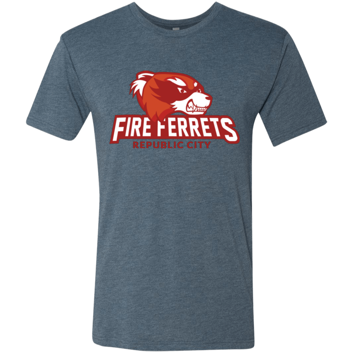 T-Shirts Indigo / Small Fire Ferrets Men's Triblend T-Shirt