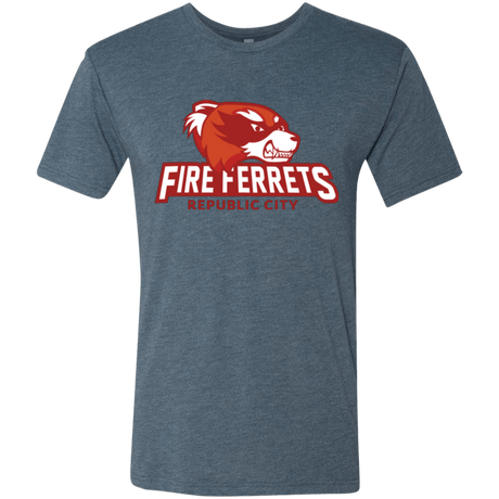 T-Shirts Indigo / Small Fire Ferrets Men's Triblend T-Shirt