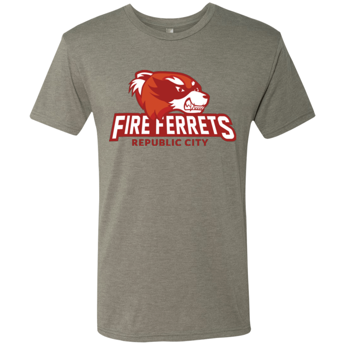 T-Shirts Venetian Grey / Small Fire Ferrets Men's Triblend T-Shirt