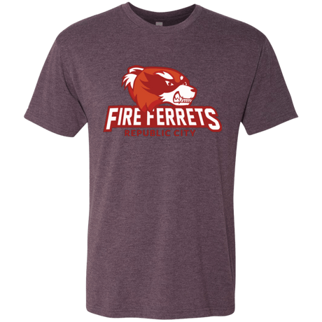 T-Shirts Vintage Purple / Small Fire Ferrets Men's Triblend T-Shirt