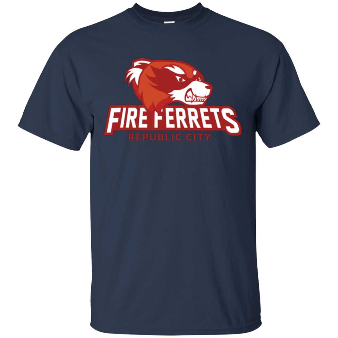 T-Shirts Navy / Small Fire Ferrets T-Shirt