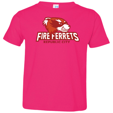 T-Shirts Hot Pink / 2T Fire Ferrets Toddler Premium T-Shirt