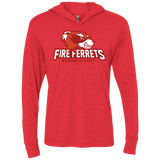 T-Shirts Vintage Red / X-Small Fire Ferrets Triblend Long Sleeve Hoodie Tee