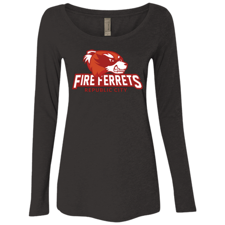 T-Shirts Vintage Black / Small Fire Ferrets Women's Triblend Long Sleeve Shirt