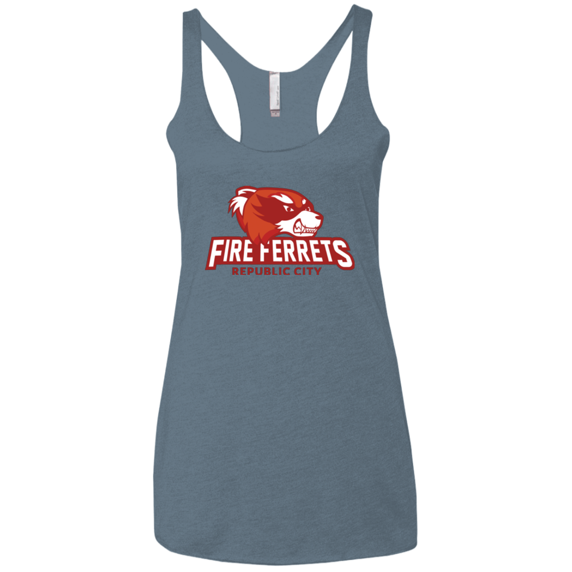 T-Shirts Indigo / X-Small Fire Ferrets Women's Triblend Racerback Tank