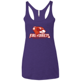 T-Shirts Purple / X-Small Fire Ferrets Women's Triblend Racerback Tank