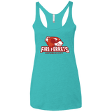 T-Shirts Tahiti Blue / X-Small Fire Ferrets Women's Triblend Racerback Tank