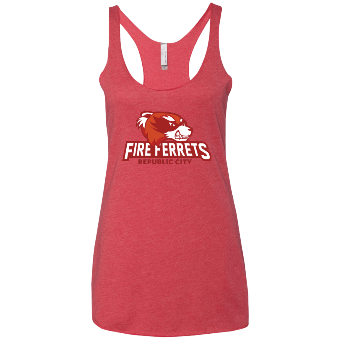 T-Shirts Vintage Red / X-Small Fire Ferrets Women's Triblend Racerback Tank