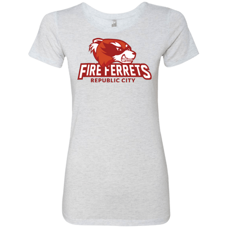 T-Shirts Heather White / Small Fire Ferrets Women's Triblend T-Shirt