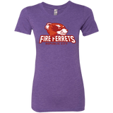 T-Shirts Purple Rush / Small Fire Ferrets Women's Triblend T-Shirt