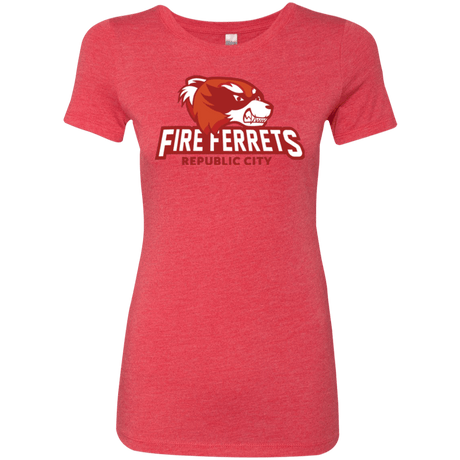 T-Shirts Vintage Red / Small Fire Ferrets Women's Triblend T-Shirt