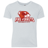 T-Shirts Heather White / YXS Fire Ferrets Youth Triblend T-Shirt