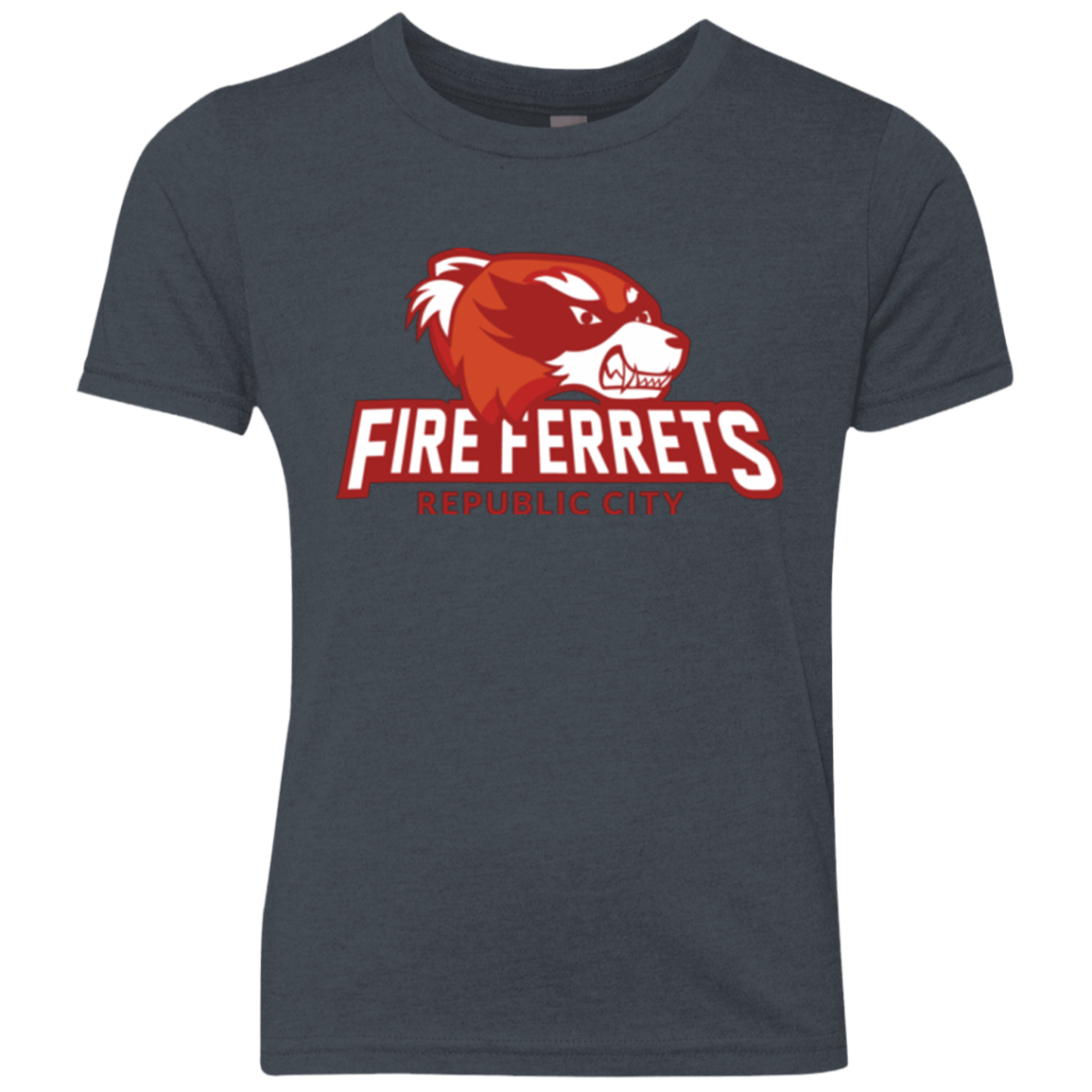 T-Shirts Vintage Navy / YXS Fire Ferrets Youth Triblend T-Shirt