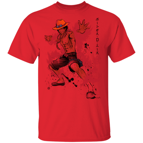 T-Shirts Red / S Fire Fist Ace T-Shirt