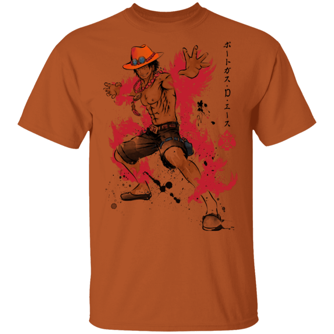 T-Shirts Texas Orange / S Fire Fist Ace T-Shirt
