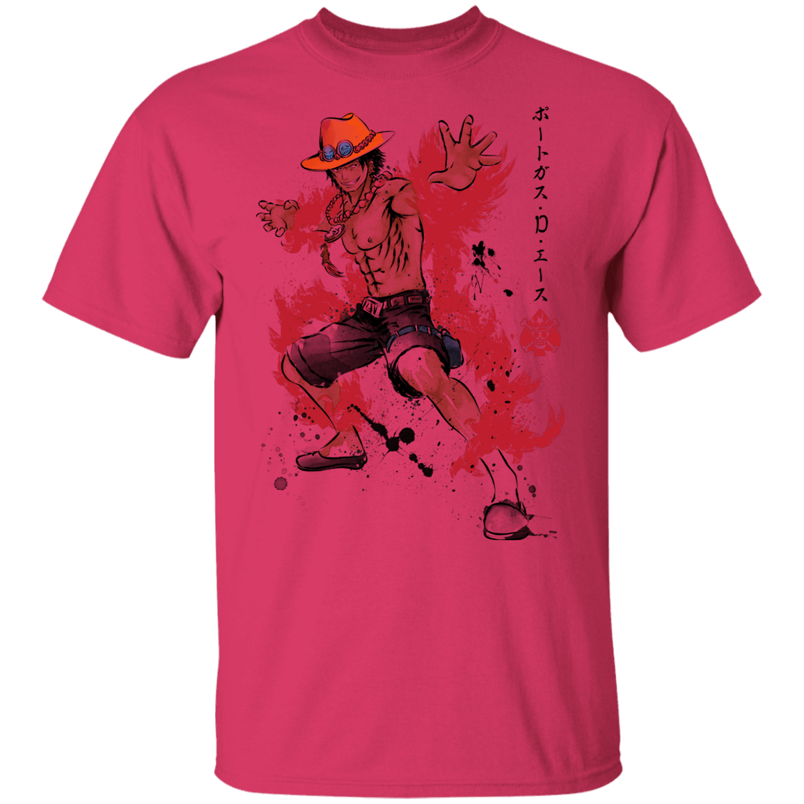 T-Shirts Heliconia / YXS Fire Fist Ace Youth T-Shirt