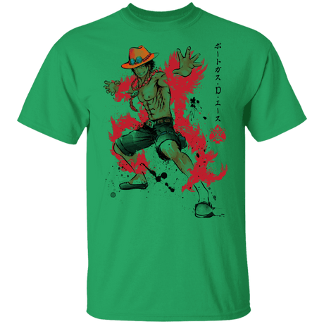 T-Shirts Irish Green / YXS Fire Fist Ace Youth T-Shirt