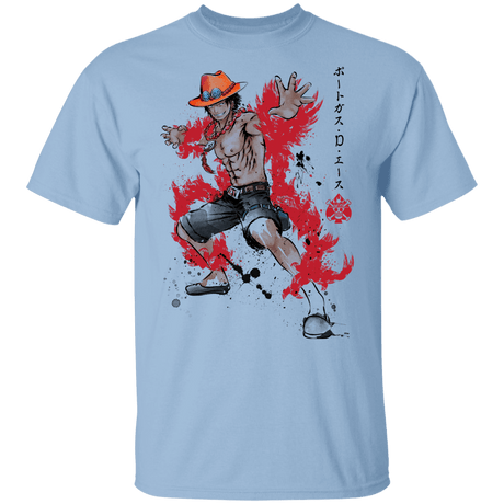 T-Shirts Light Blue / YXS Fire Fist Ace Youth T-Shirt