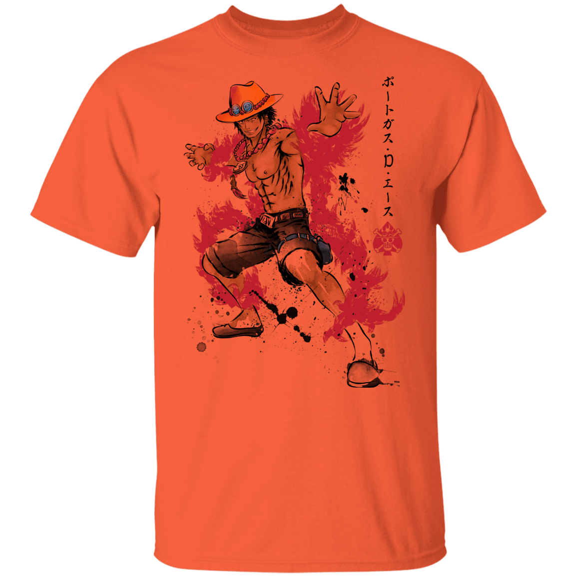 T-Shirts Orange / YXS Fire Fist Ace Youth T-Shirt