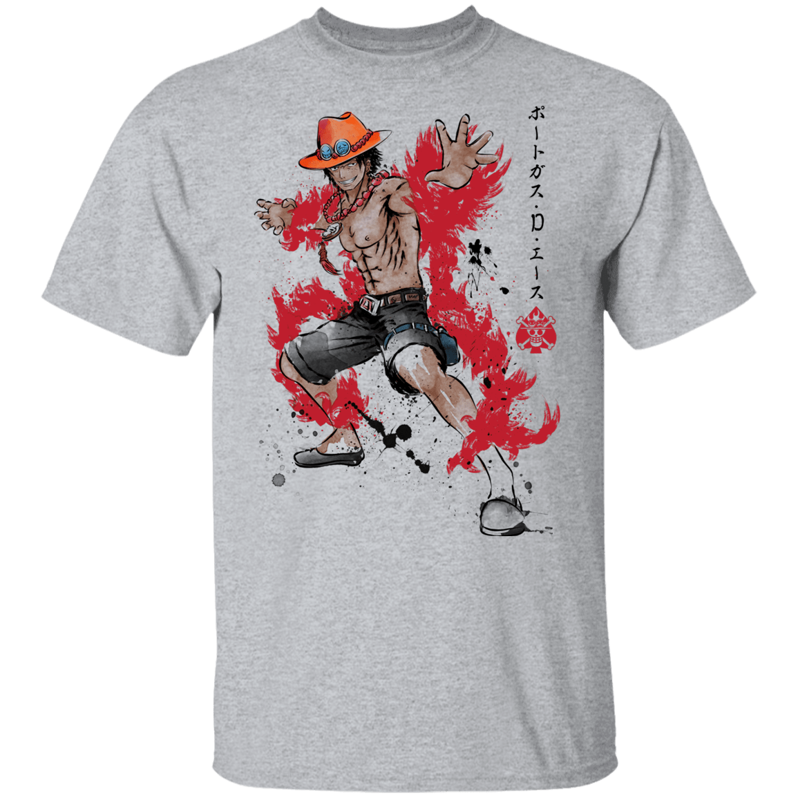 T-Shirts Sport Grey / YXS Fire Fist Ace Youth T-Shirt