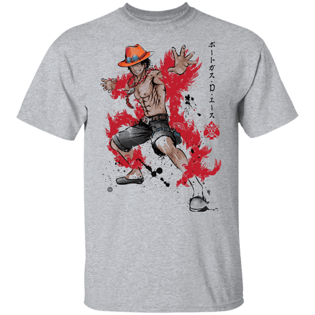 T-Shirts Sport Grey / YXS Fire Fist Ace Youth T-Shirt