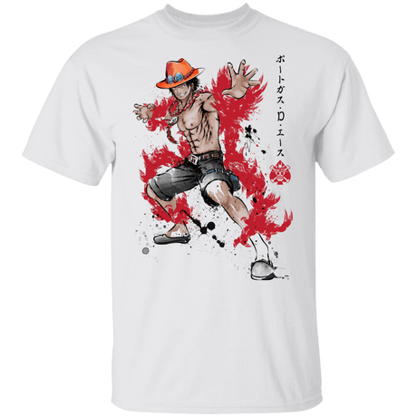 T-Shirts White / YXS Fire Fist Ace Youth T-Shirt