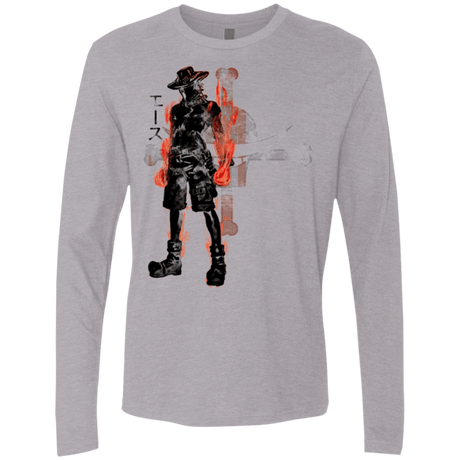 T-Shirts Heather Grey / Small Fire fist Men's Premium Long Sleeve