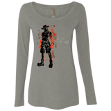 T-Shirts Venetian Grey / Small Fire fist Women's Triblend Long Sleeve Shirt
