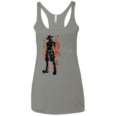 T-Shirts Venetian Grey / X-Small Fire fist Women's Triblend Racerback Tank