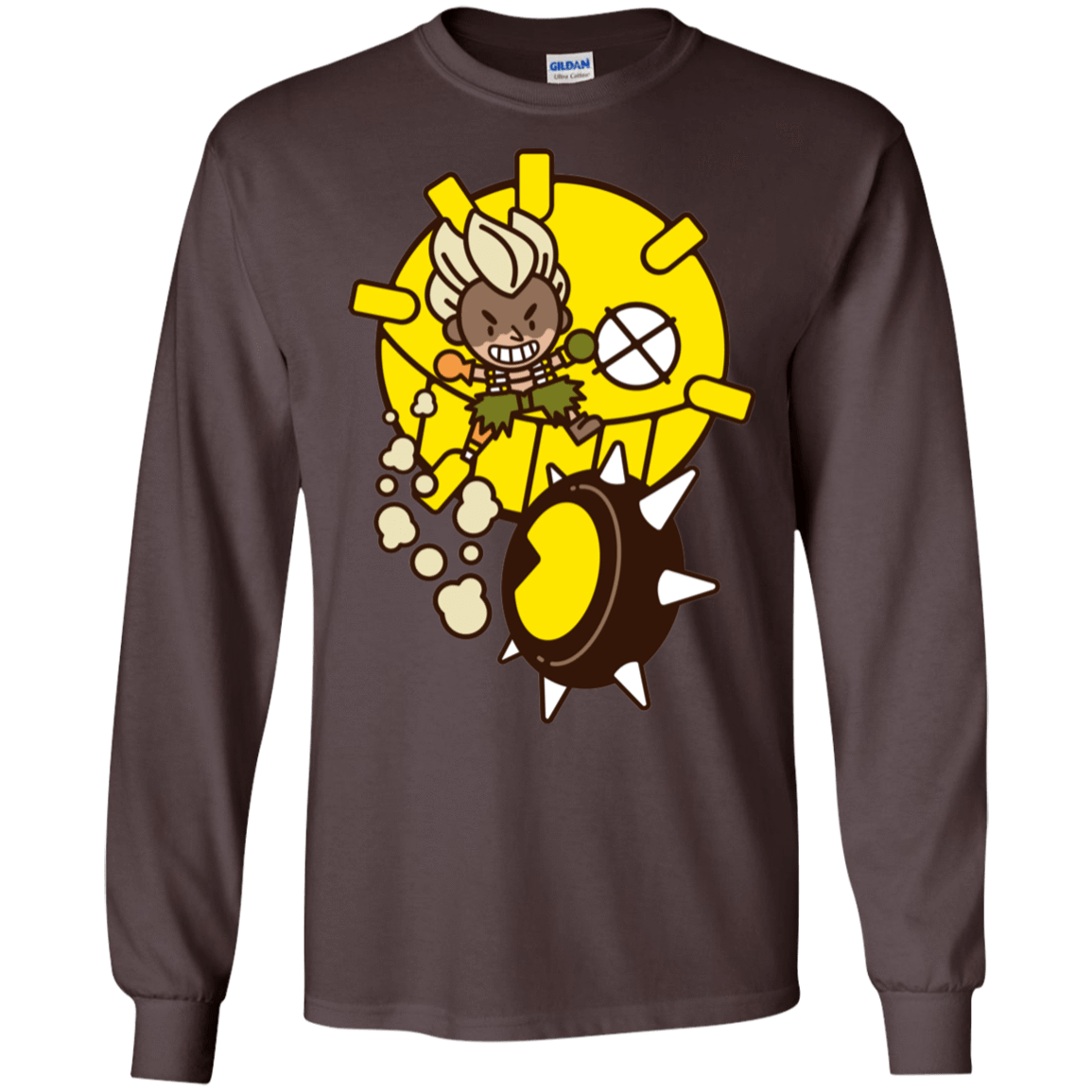 T-Shirts Dark Chocolate / S Fire in the Hole Men's Long Sleeve T-Shirt