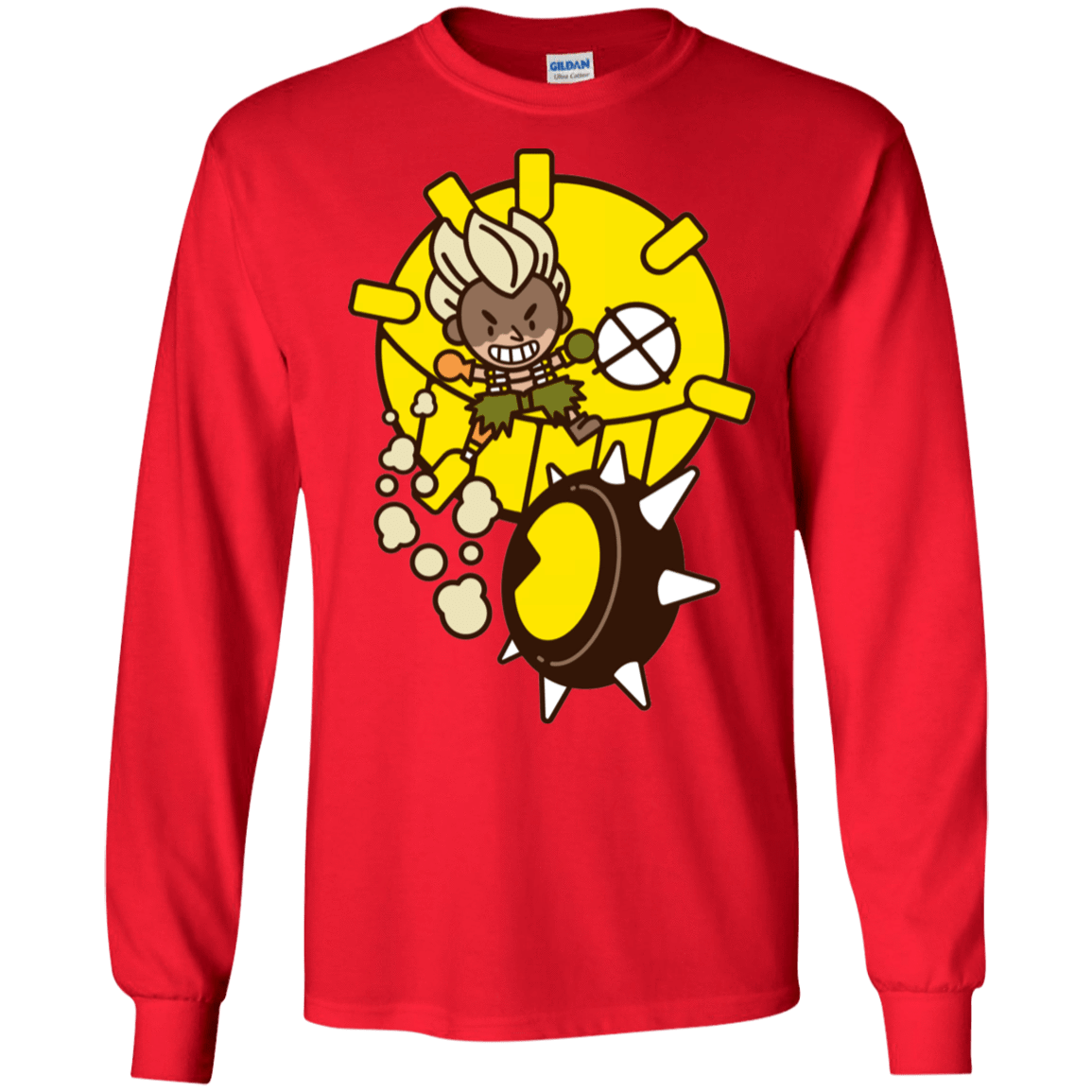 T-Shirts Red / S Fire in the Hole Men's Long Sleeve T-Shirt