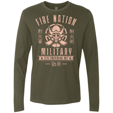 T-Shirts Military Green / Small Fire is Fierce Men's Premium Long Sleeve