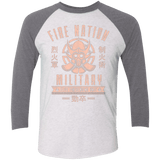 T-Shirts Heather White/Premium Heather / X-Small Fire is Fierce Men's Triblend 3/4 Sleeve