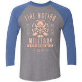 T-Shirts Premium Heather/ Vintage Royal / X-Small Fire is Fierce Men's Triblend 3/4 Sleeve
