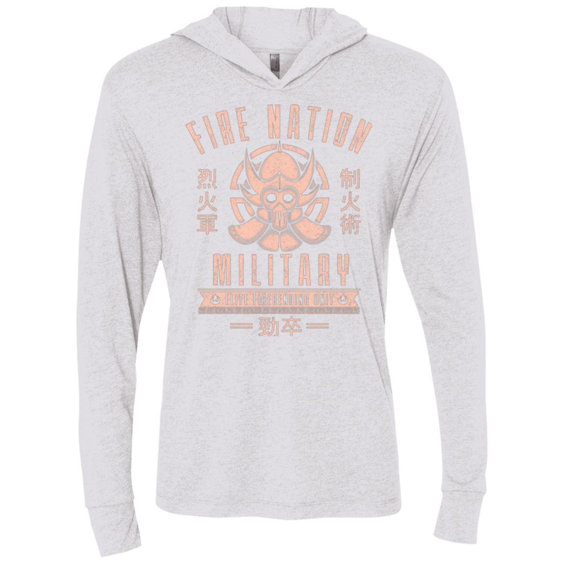 T-Shirts Heather White / X-Small Fire is Fierce Triblend Long Sleeve Hoodie Tee
