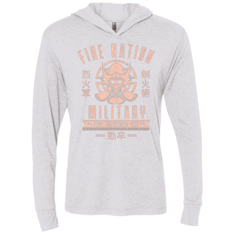 T-Shirts Heather White / X-Small Fire is Fierce Triblend Long Sleeve Hoodie Tee