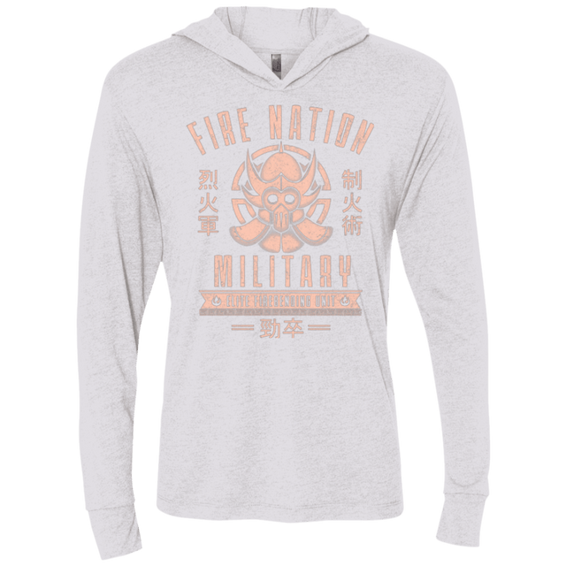 T-Shirts Heather White / X-Small Fire is Fierce Triblend Long Sleeve Hoodie Tee