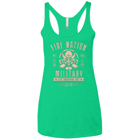 T-Shirts Envy / X-Small Fire is Fierce Women's Triblend Racerback Tank
