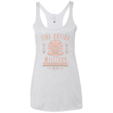 T-Shirts Heather White / X-Small Fire is Fierce Women's Triblend Racerback Tank