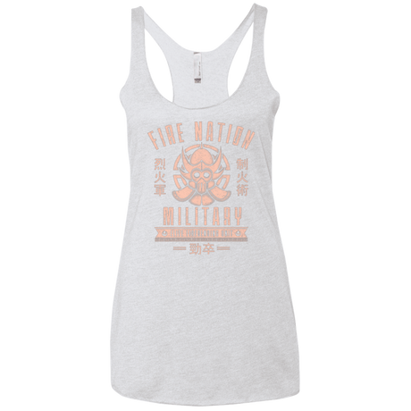 T-Shirts Heather White / X-Small Fire is Fierce Women's Triblend Racerback Tank