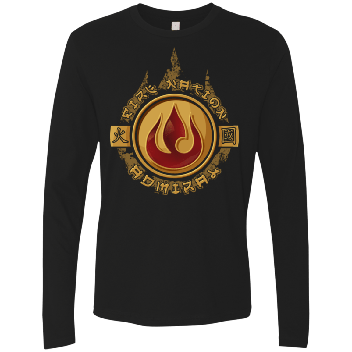 T-Shirts Black / Small Fire Nation Admiral Men's Premium Long Sleeve