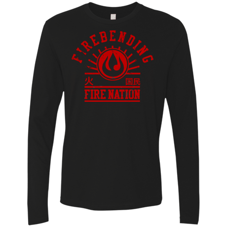 T-Shirts Black / Small Fire Nation Men's Premium Long Sleeve