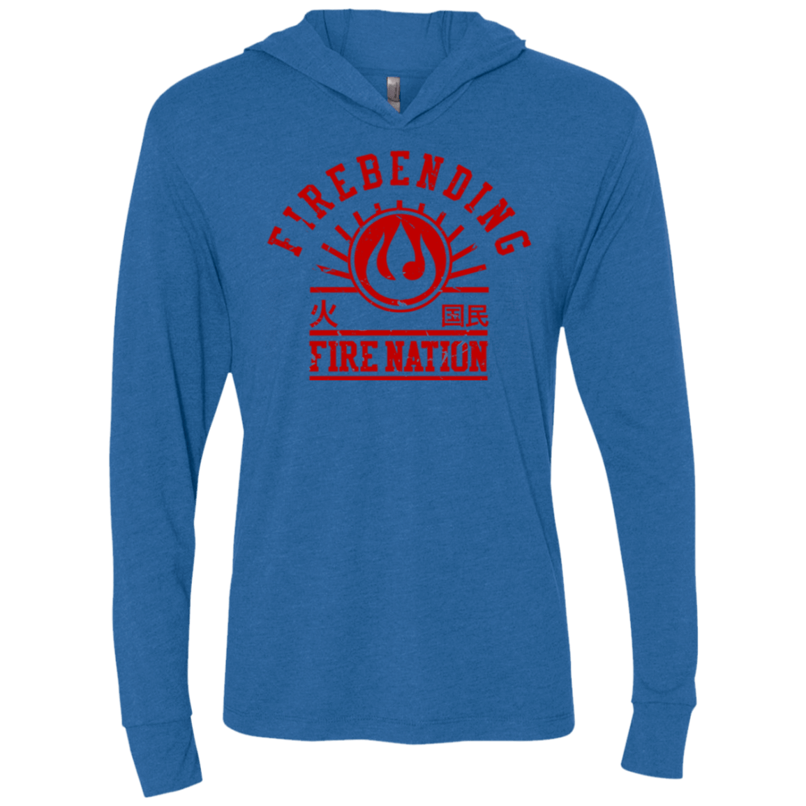 T-Shirts Vintage Royal / X-Small Fire Nation Triblend Long Sleeve Hoodie Tee