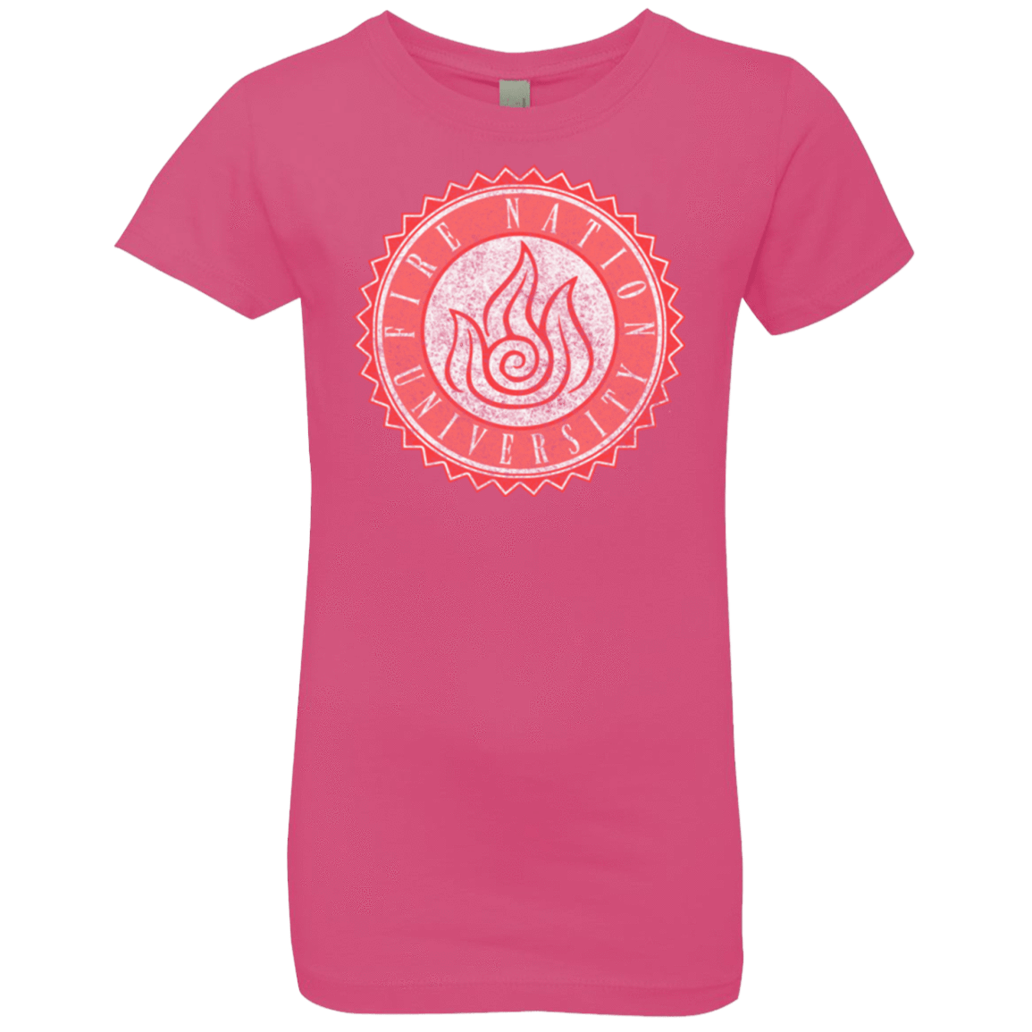 T-Shirts Hot Pink / YXS Fire Nation Univeristy Girls Premium T-Shirt