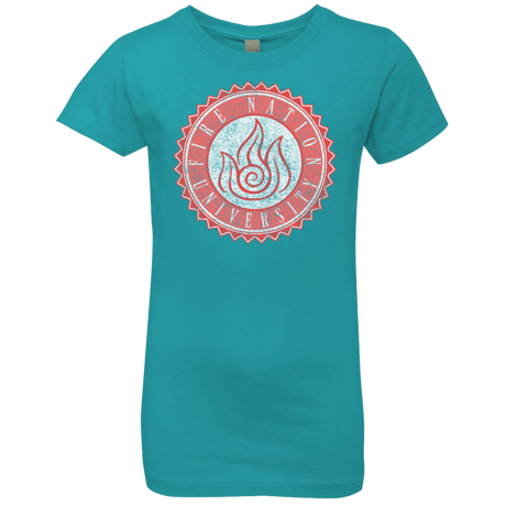 T-Shirts Tahiti Blue / YXS Fire Nation Univeristy Girls Premium T-Shirt