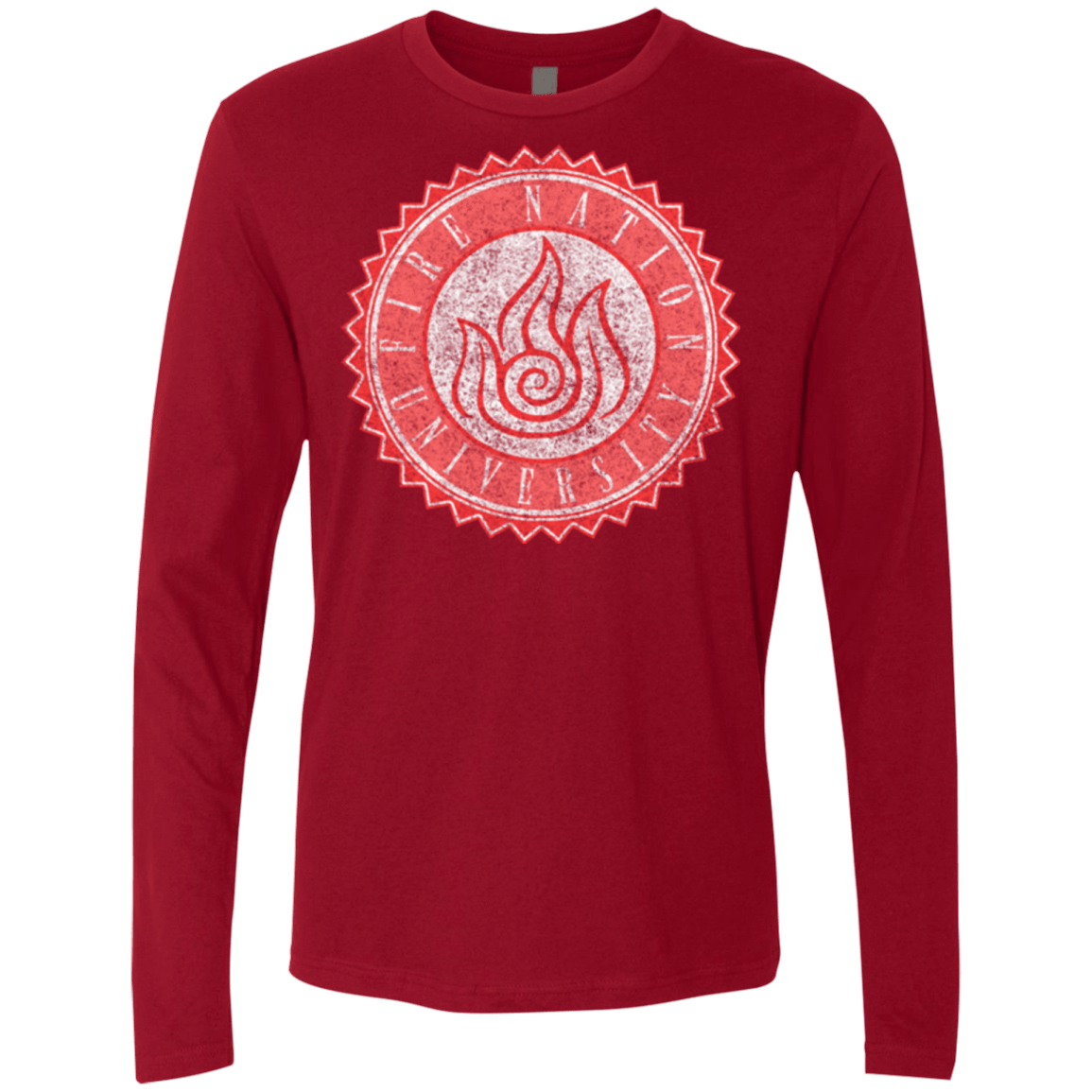 T-Shirts Cardinal / Small Fire Nation Univeristy Men's Premium Long Sleeve