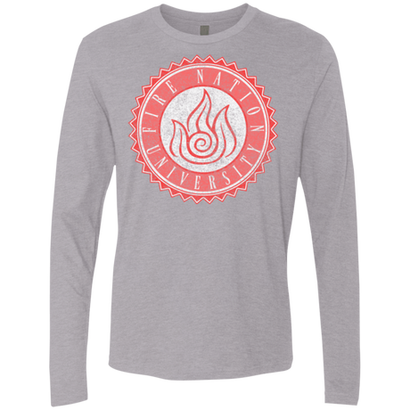 T-Shirts Heather Grey / Small Fire Nation Univeristy Men's Premium Long Sleeve