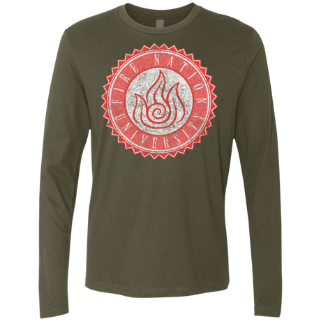 T-Shirts Military Green / Small Fire Nation Univeristy Men's Premium Long Sleeve